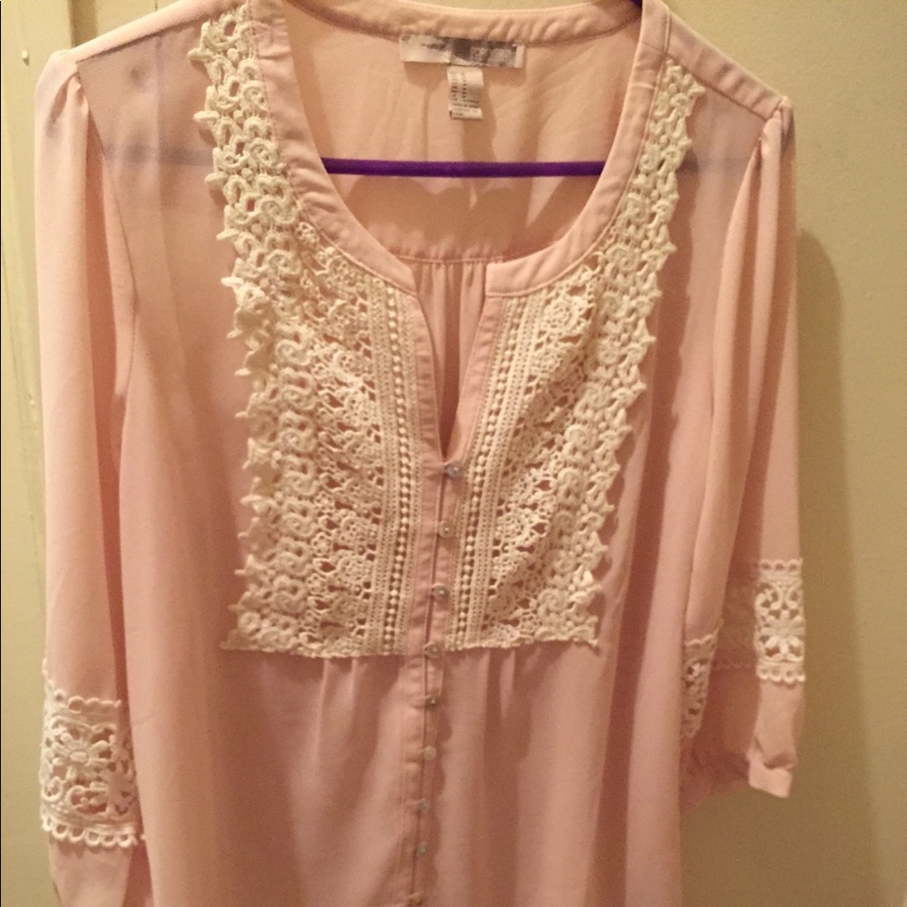 Forever 21 tunic. Pink and green tunics